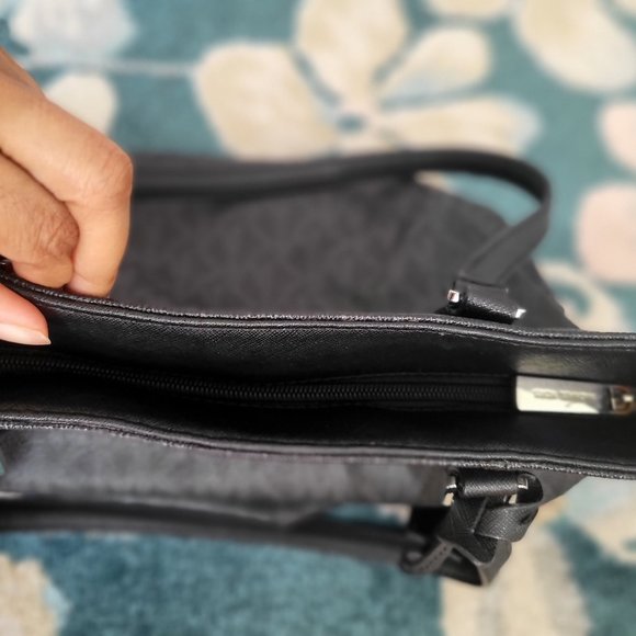 Michael Kors Black Leather Tote - Picture 4 of 7